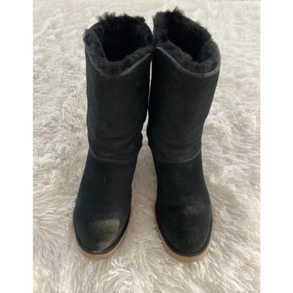 Koolaburra black water resistant plattform boots size 5/35 - Picture 3 of 10